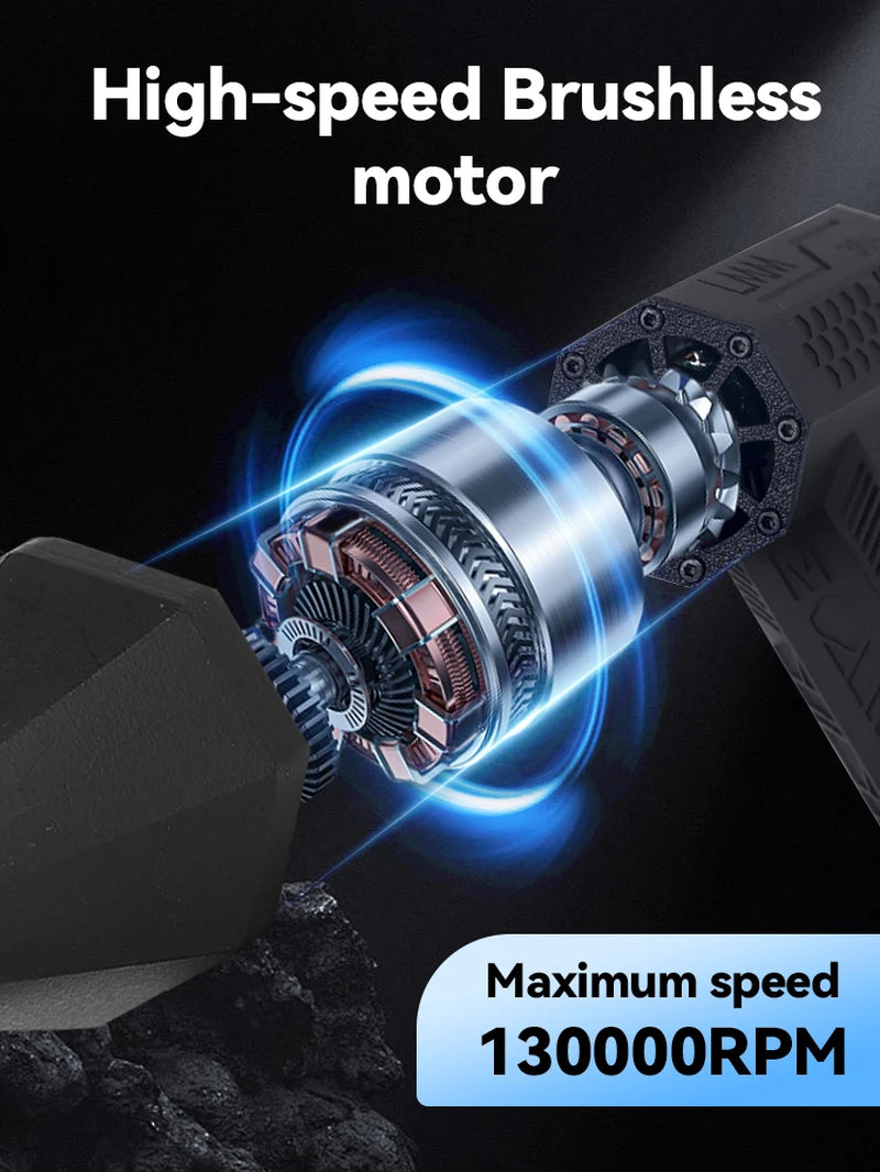 Electric Air Blower 130000RPM Powerful Snow Blower High-Speed Dust Fan Mini Turbo Jet Fan Handheld Brushless Motor Car Dryer