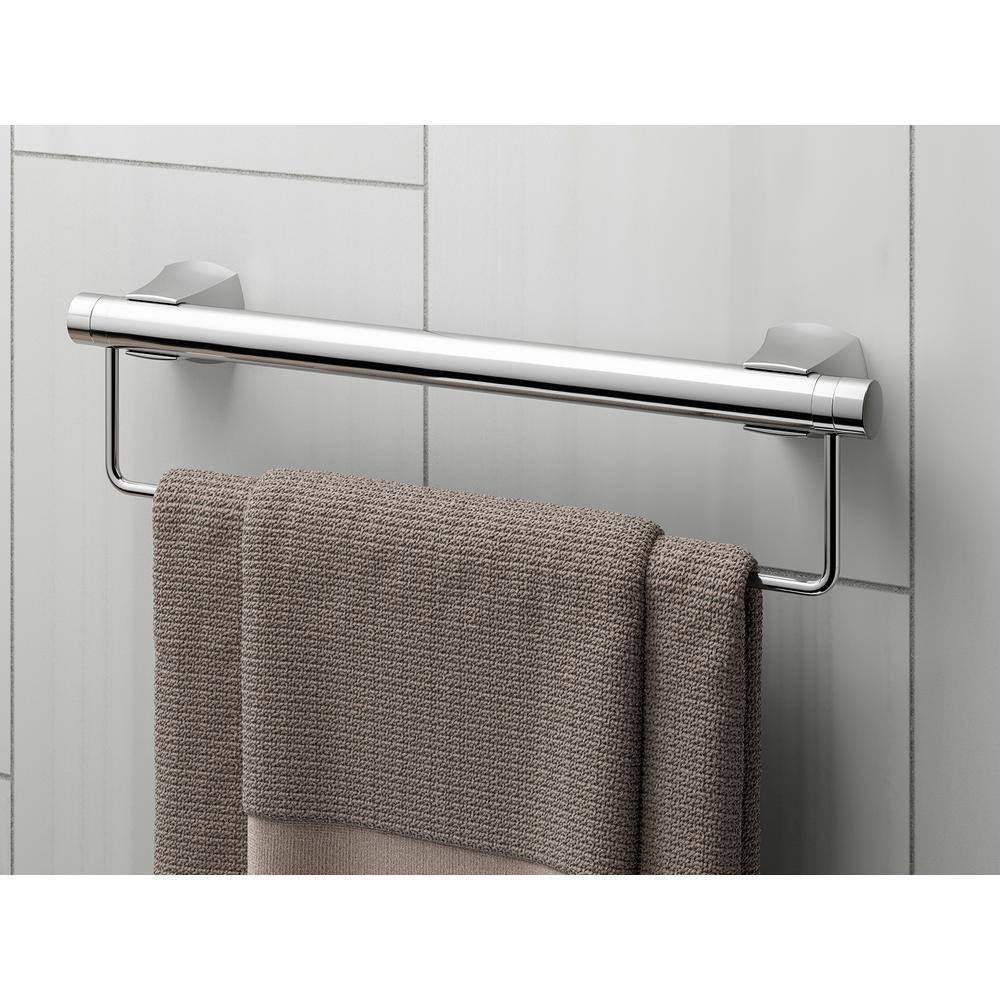 16 In. Towel Bar Attachment Accessory in Polished Chrome