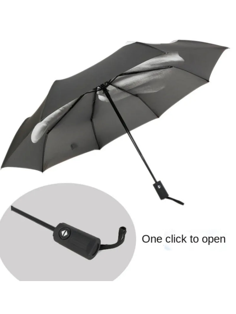 Rain Middle Finger Umbrella Women Umbrella Men Windproof Folding Personality Black Middle Finger Umbrellas Parasol Women 10 Bone