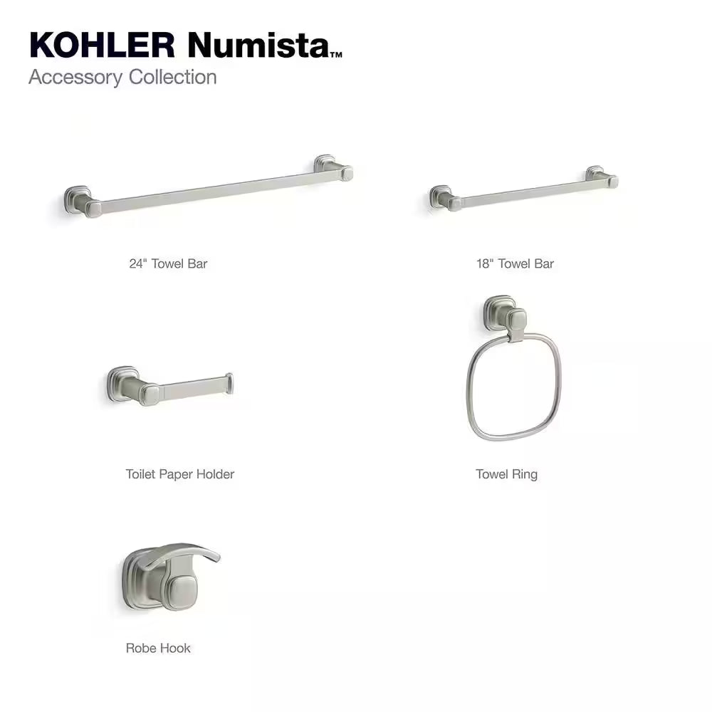 Numista 24 In. Towel Bar in Brushed Nickel