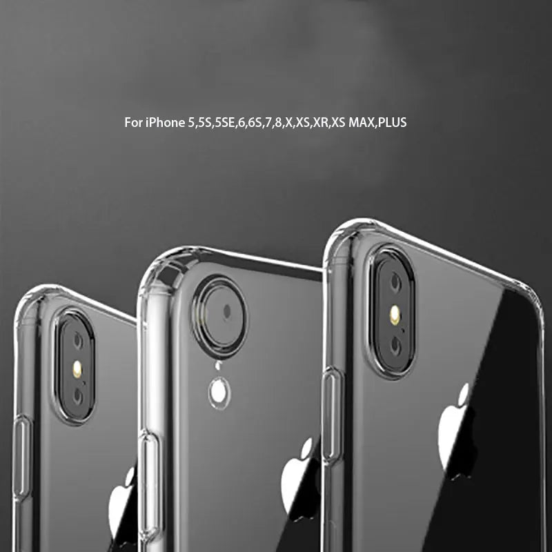 For iPhone 15 14 12 11 13 PRO MAX XSMAX XR  X XS SE 8 7 6 Plus 12/13Mini Capinhas Ultra Thin Slim Soft TPU Silicone Cover Case