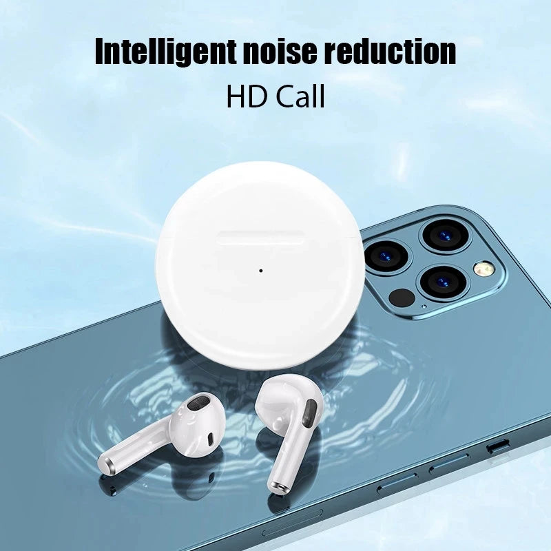 NEW Original Air Pro 6 TWS Wireless Headphones with Mic Fone Bluetooth Earphones Games Pods Earbuds Pro6 J6 for All Smartphones