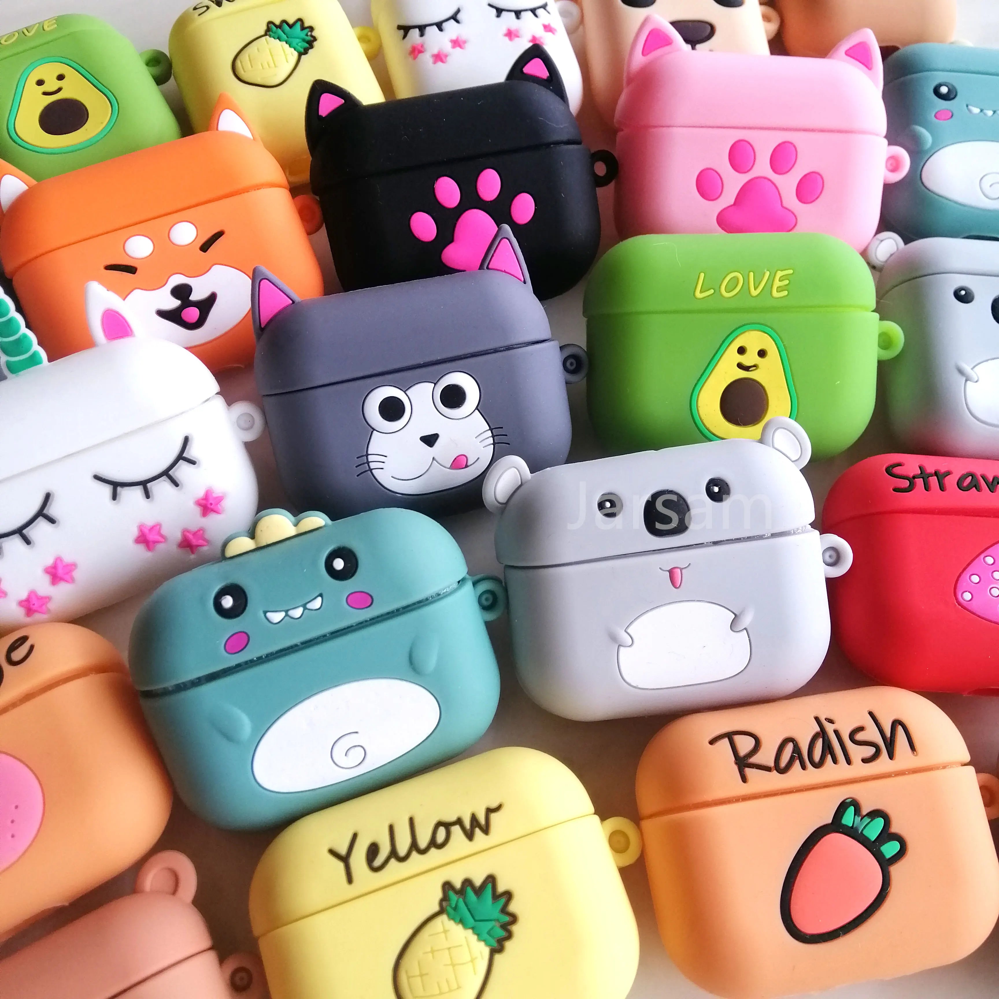 cute For airpods pro case Silicone Wireless Headphone Case Earphone For Airpods Case Cover accessories Protective