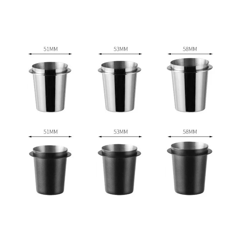 Coffee Dosing Cup Stainless Steel Replacement Cafe Barista Tool Espresso Machine Accessories Coffee Bean Measuring Reusable Cups