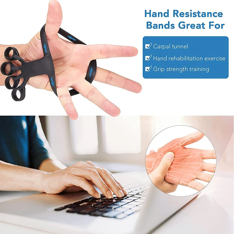 Strength Training Grip Strengtheners Finger Stretcher Forearm Exercise Hand Strength Grip Exerciser Finger Expander