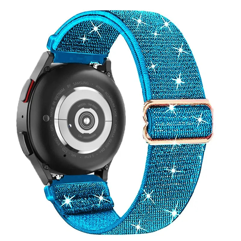 Shiny Pride Band For Samsung Galaxy Watch 6-7-4-5 pro-4 classic-Active 2 Elastic bracelet huawei watch gt 2 gt2 20mm 22mm Strap