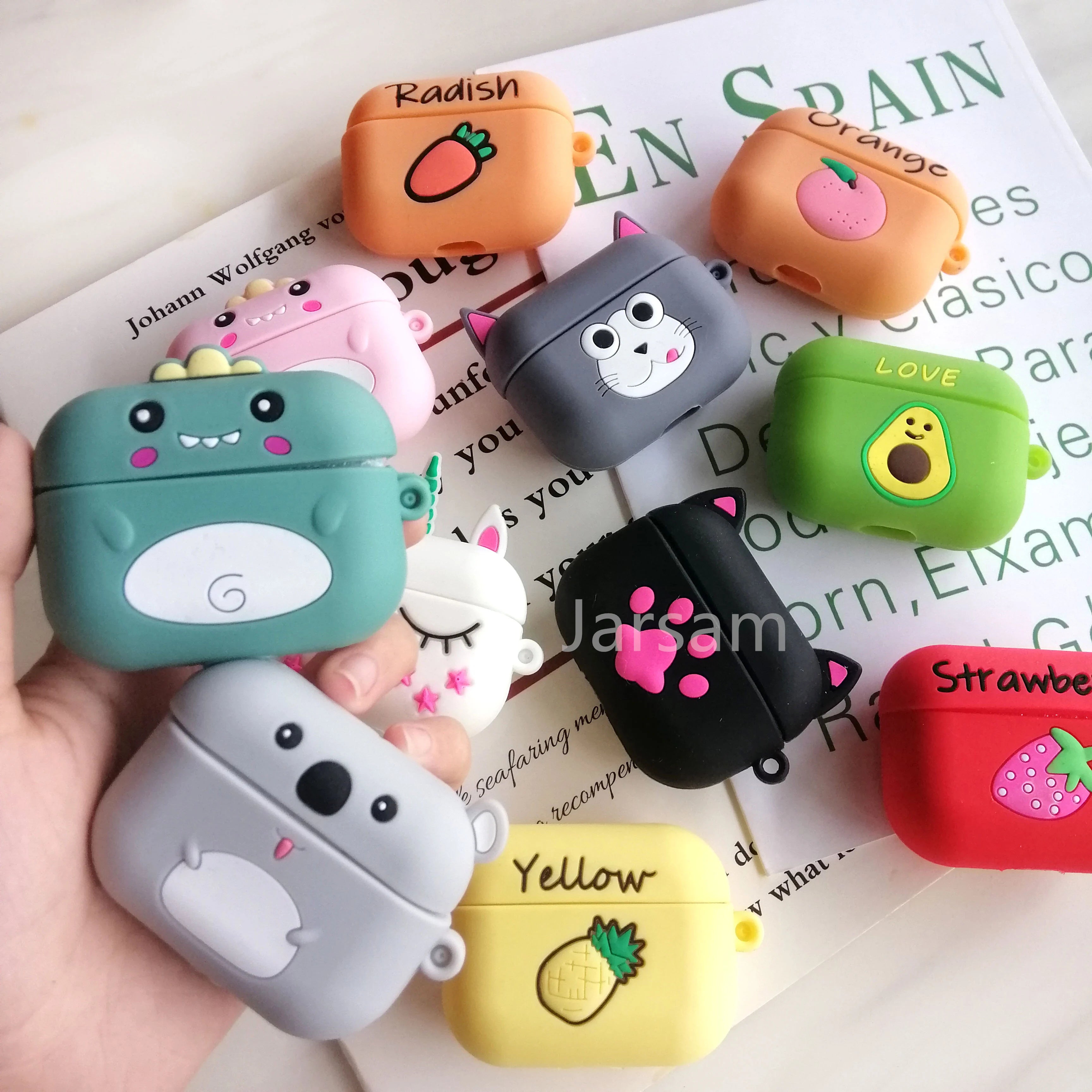 cute For airpods pro case Silicone Wireless Headphone Case Earphone For Airpods Case Cover accessories Protective