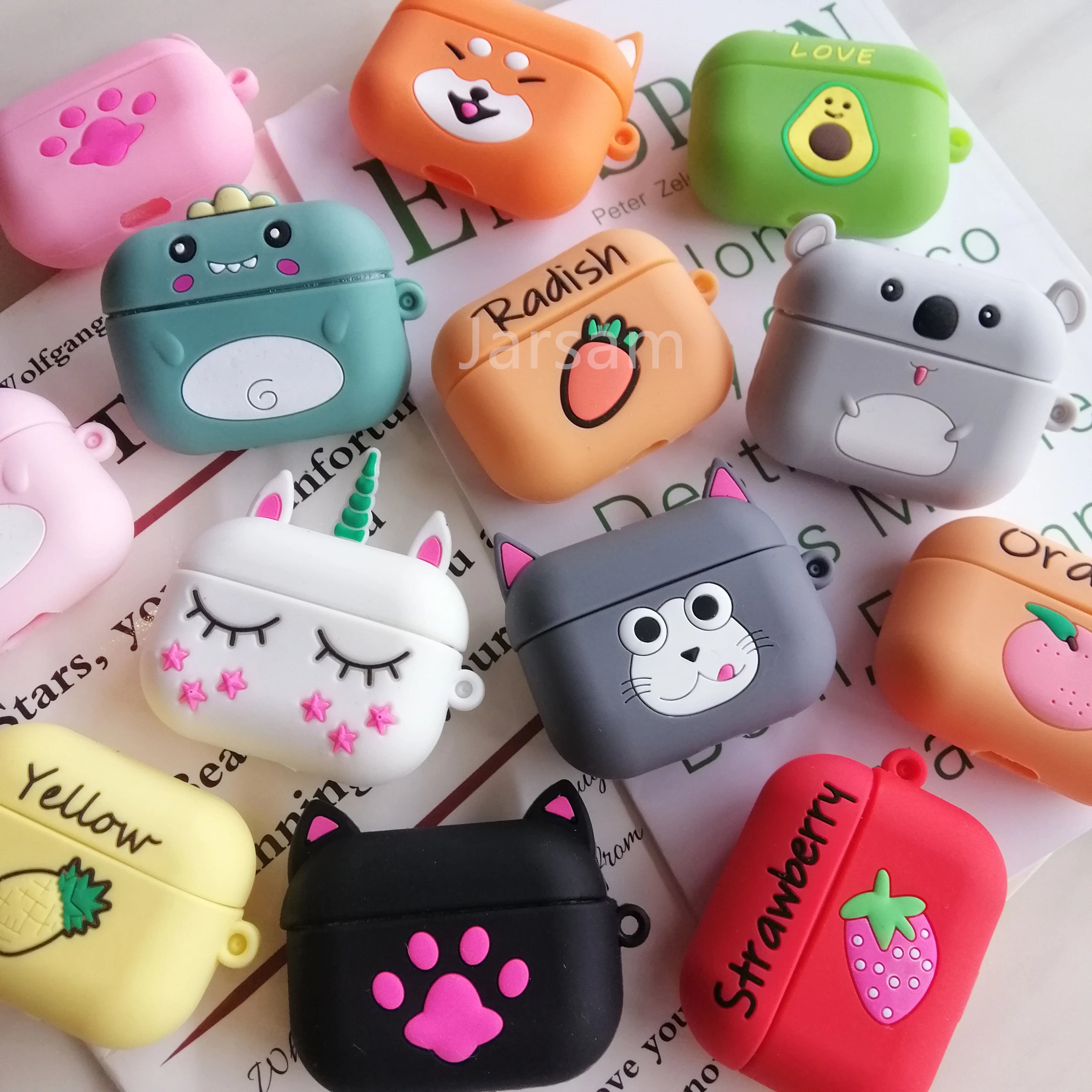 cute For airpods pro case Silicone Wireless Headphone Case Earphone For Airpods Case Cover accessories Protective