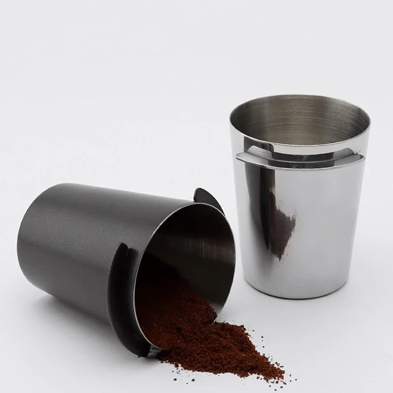 Coffee Dosing Cup Stainless Steel Replacement Cafe Barista Tool Espresso Machine Accessories Coffee Bean Measuring Reusable Cups