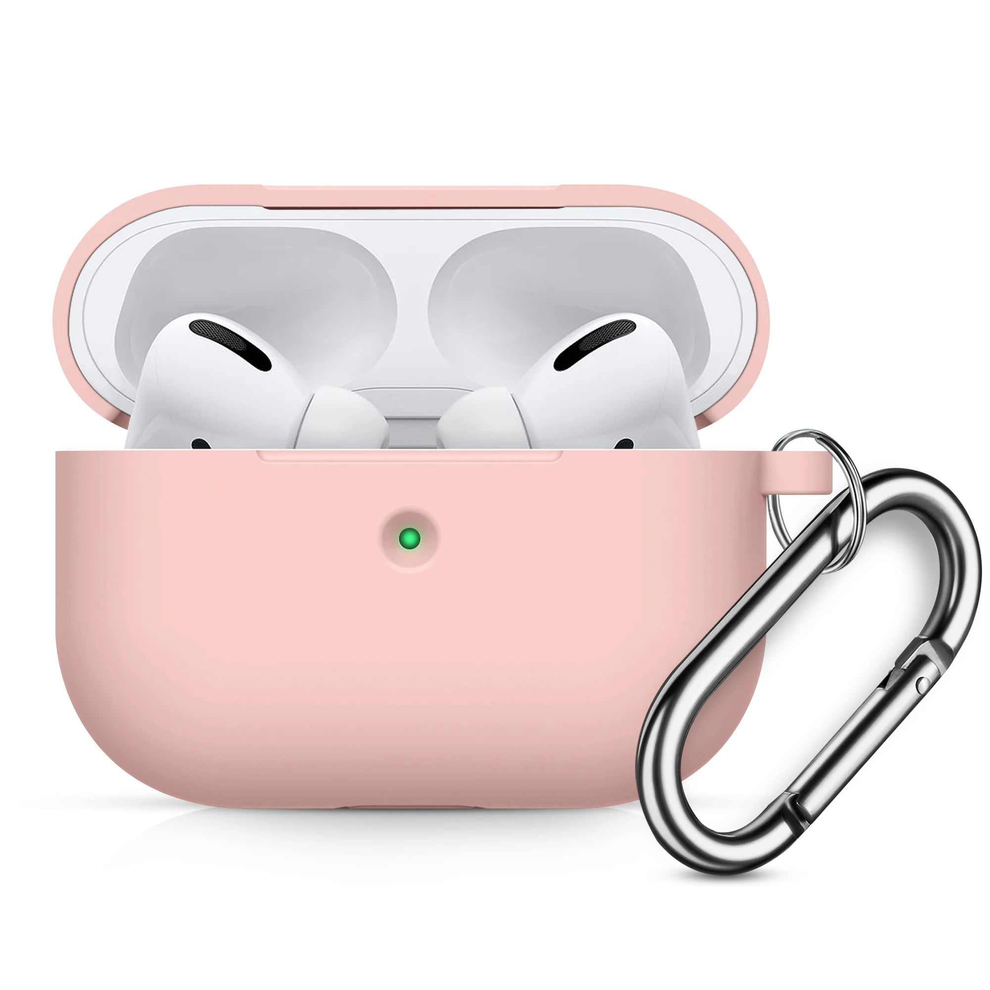 For AirPods Pro Case Wireless Bluetooth Earphone Protective For AirPods Pro Silicone Cover headphone Accessories With Carabiner