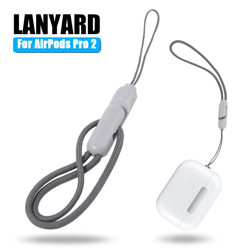 Lanyard For Airpods Pro 2nd Gen Wireless Earphone Anti-lost Rope Nylon Silicone Strap For Apple Airpods Pro 2 Air Pods Pro2