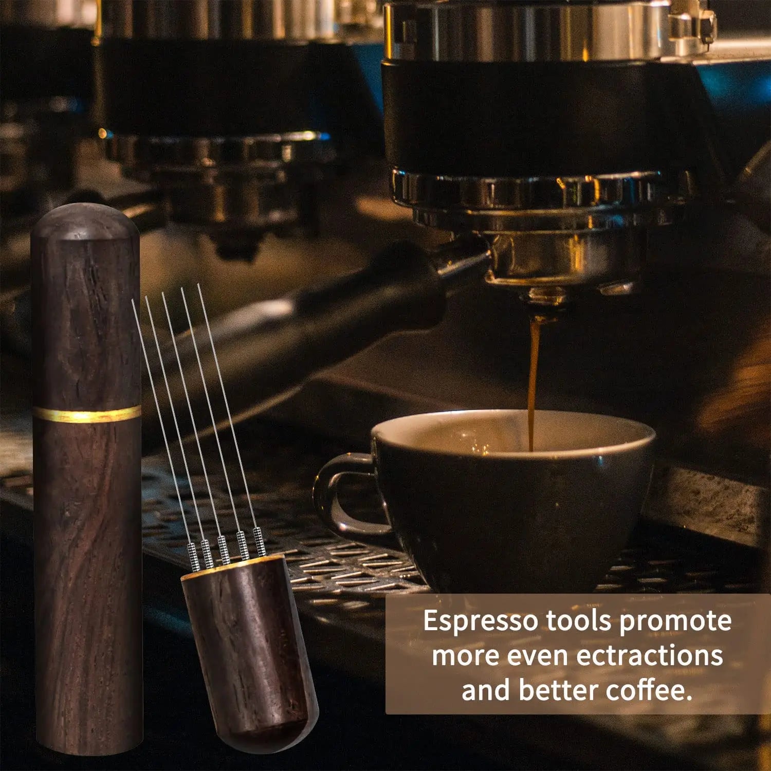 Stainless Steel Coffee Tampers Espresso Ground Mixers Dispensers Levelers WDT Tools Cafe Stirrers Barista Accessories