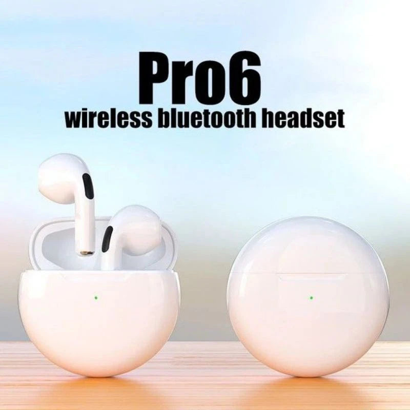 NEW Original Air Pro 6 TWS Wireless Headphones Fone Bluetooth Earphones Mic Pods In Ear Earbuds Earbuds sport Headset For Xiaomi