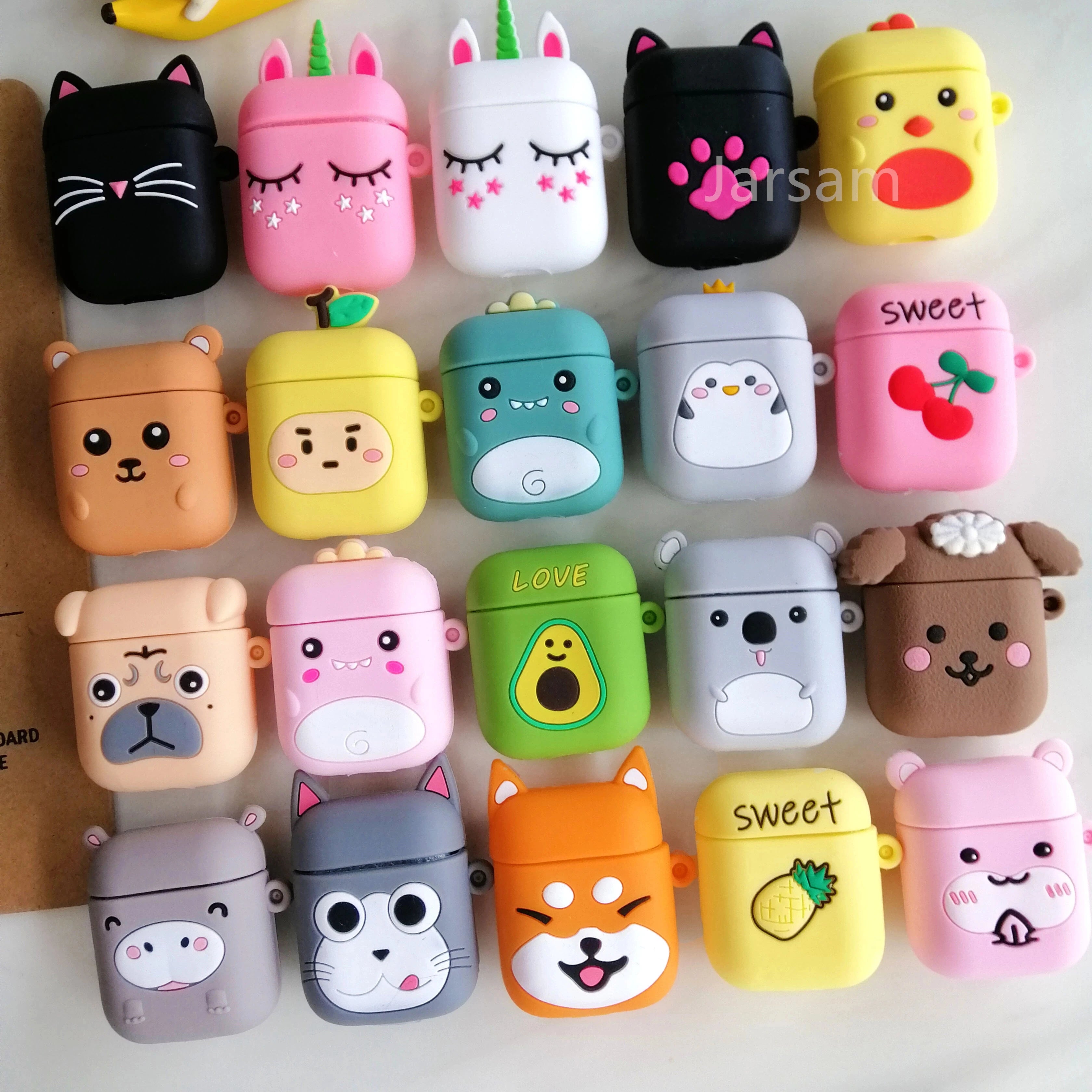 cute For airpods pro case Silicone Wireless Headphone Case Earphone For Airpods Case Cover accessories Protective