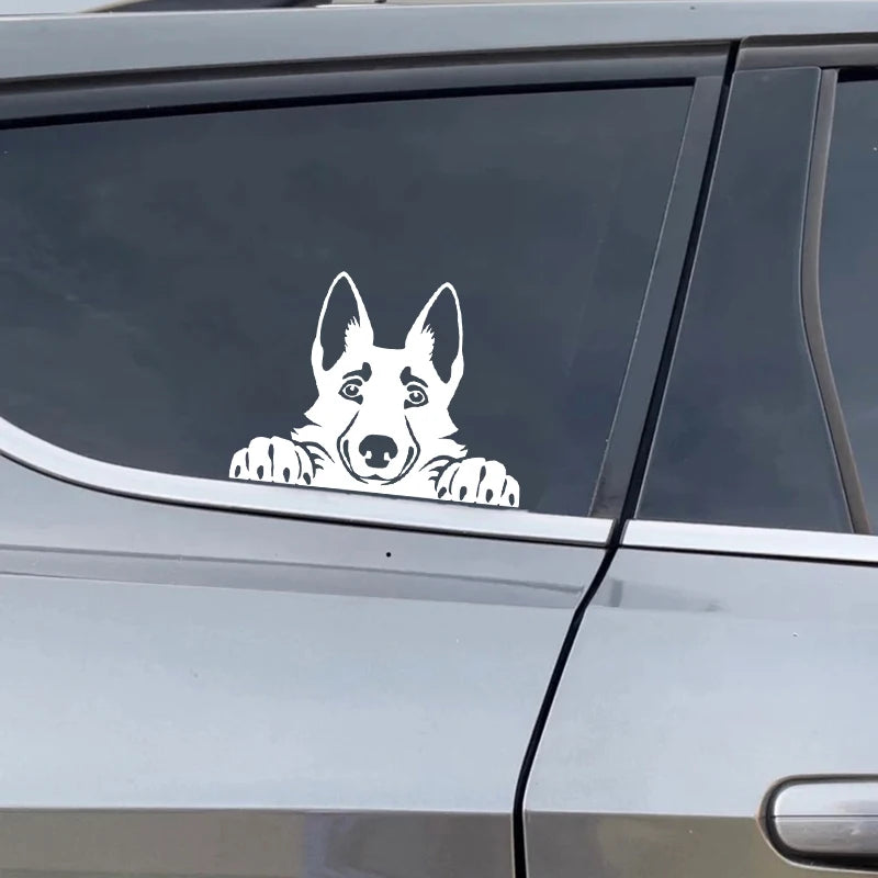 Cars Accessorie Decals Funny Dog With Name Car Decal Dogs Pet Animals Laptop Vinyl Sticker For Apple MacBook Pro/Air Decoration