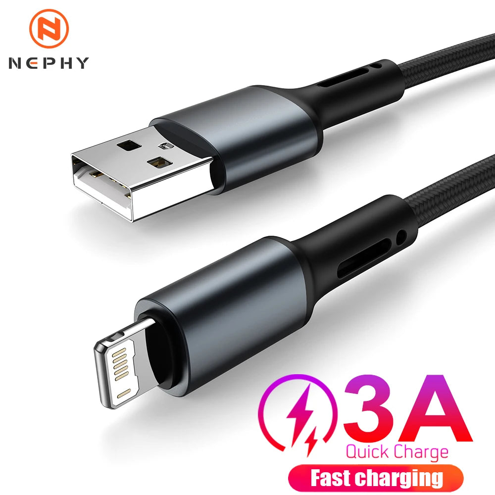 2m 3m USB Cable For iPhone 14 13 12 11 Pro Max X XR XS 8 7 6 s Plus SE Fast Charge Long Wire Apple Phone Data Charger Cord 2 3 m