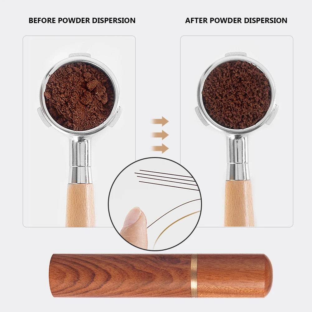 Stainless Steel Coffee Powder Tamper Espresso Powder Stirrer Distributor Leveler Tools Cafe Stirring Barista Accessories Kitchen