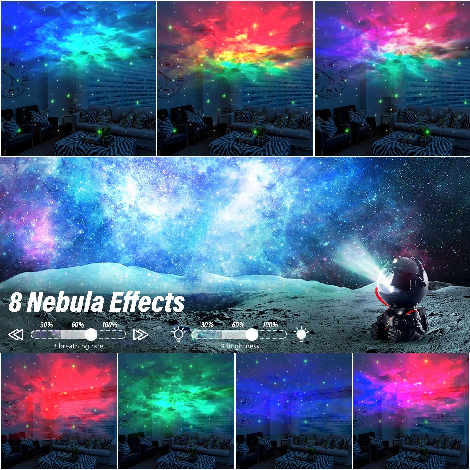 Astronaut Galaxy Star Projector Starry Night Light, Astronaut Light Projector with Nebula,Timer and Remote Control, Bedroom and Ceiling Projector, Christmas Gifts for Children and Adults