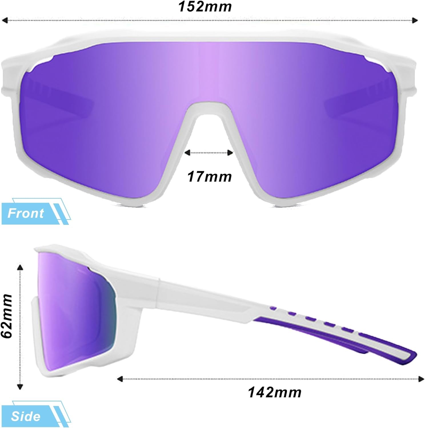 Polarized Sunglasses for Women and Man，Uv400 Anti-Uv Protection Sports Sunglasses for Outdoor Sports