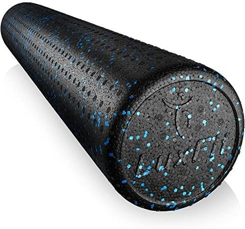 Foam Roller,  Speckled Foam Rollers for Muscles '3 Year Warranty' High Density Foam Roller for Physical Therapy, Exercise, Deep Tissue Muscle Massage. Back, Leg, Body Roller (Blue, 36 Inch)