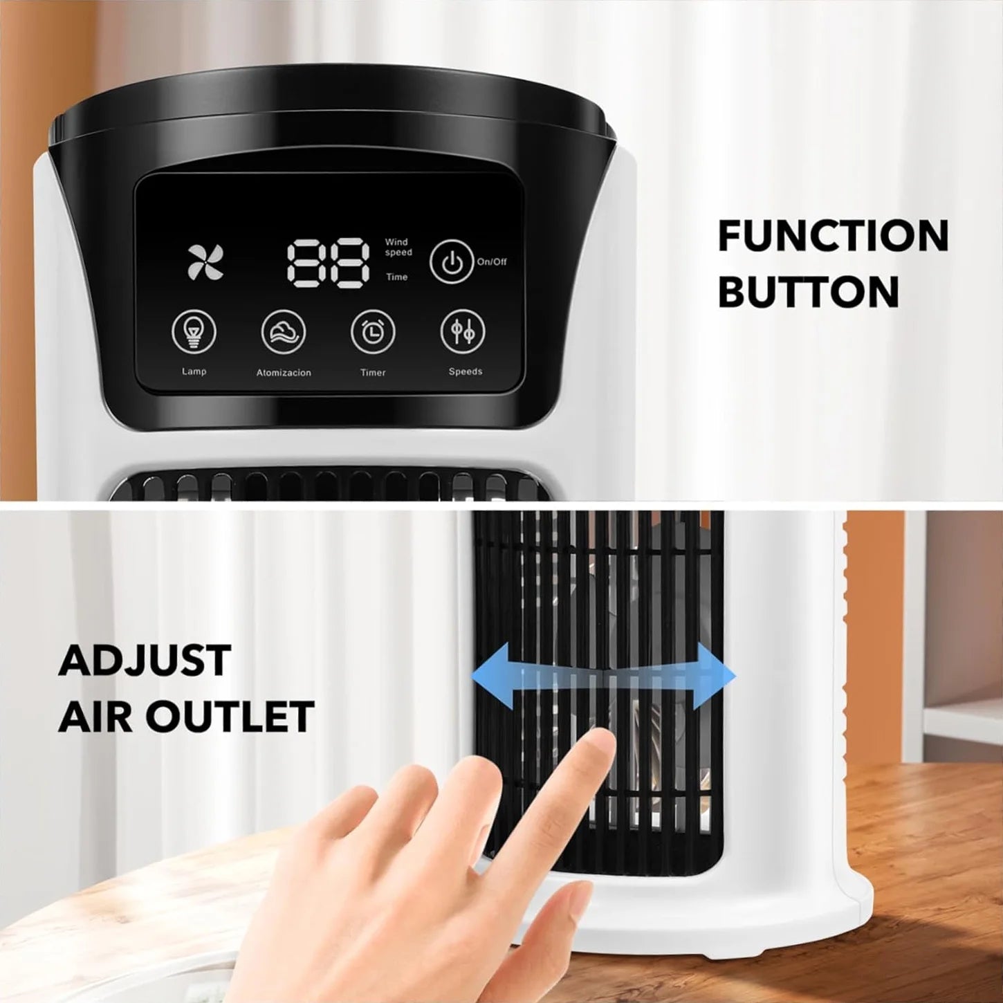 Electric Fan Household Air Conditioning Fan Cooling Fan Mini Fan Portable Air Conditioner Portable Fan Ac Unit Portable Air Cooler