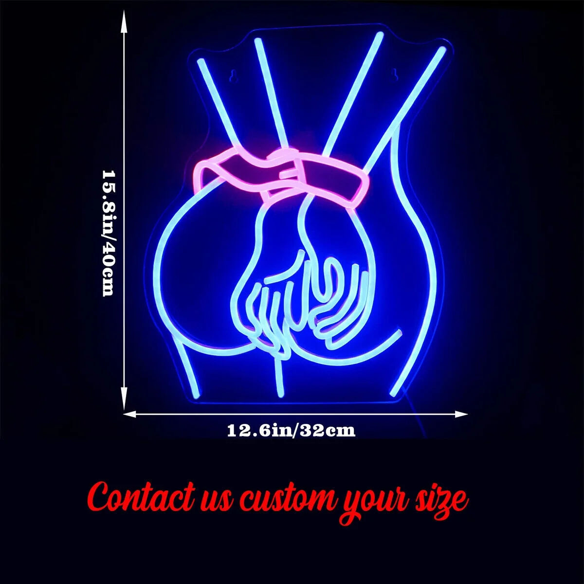 Custom Girl Hands Sexy LED Neon Sign Light Gift Art Room Bar Party Decoration