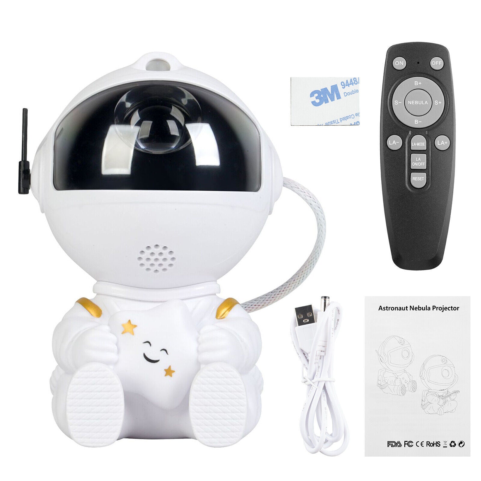 Astronaut Projector Galaxy Starry Sky Night Light Ocean Star LED Lamp Remote Y