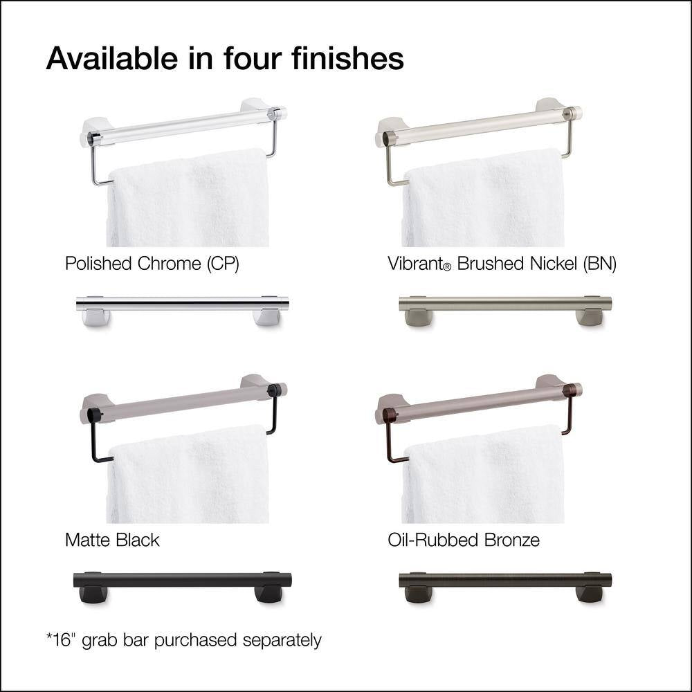 16 In. Towel Bar Attachment Accessory in Polished Chrome