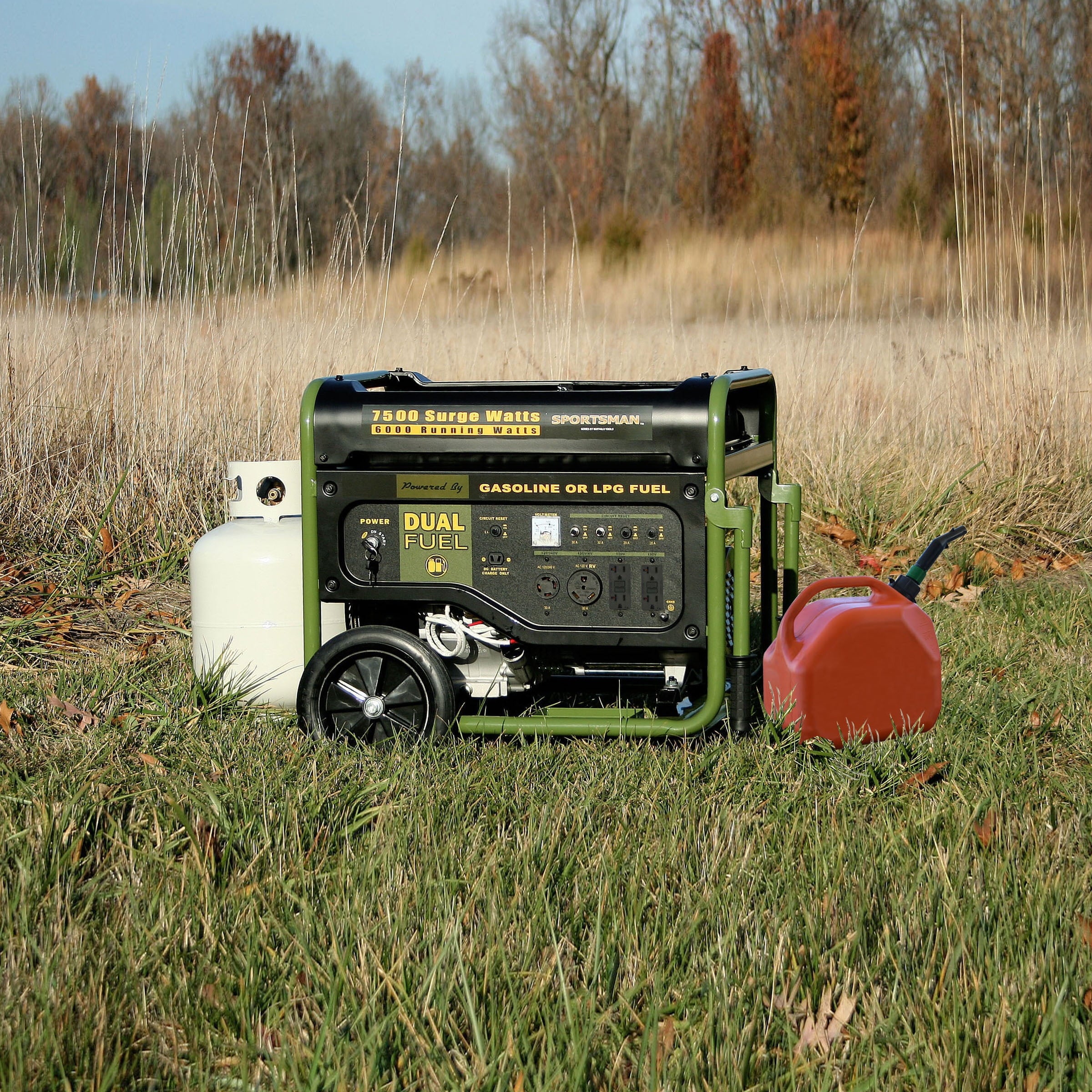 7500 Watts Dual Fuel Portable Generator